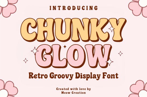 Chunky Glow: The Retro Display Font with Modern Appeal
