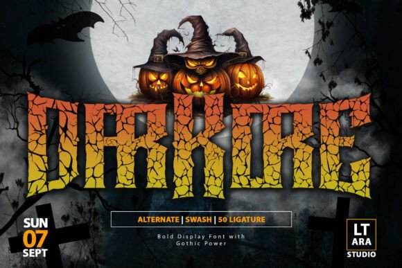 Darkore: The Gothic Display Font for Fearless Design