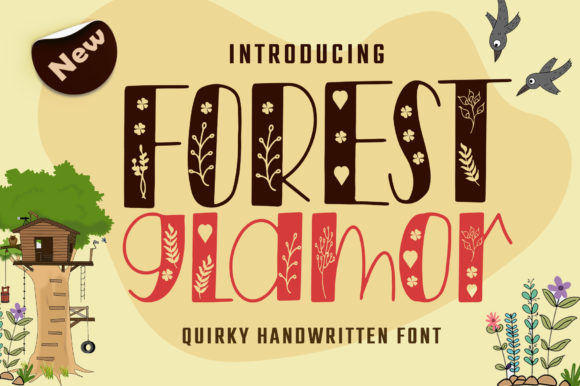 Forest Glamor: A Font for Whimsical and Standout Design