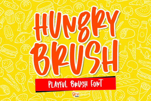 Hungry Brush: A Playful Display Font for Creative Projects