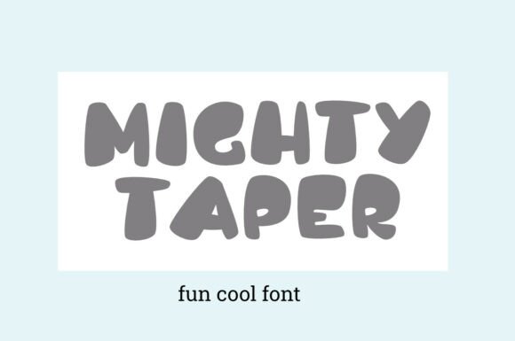 Mighty Taper: The Heavy-Weight Display Font for Impact