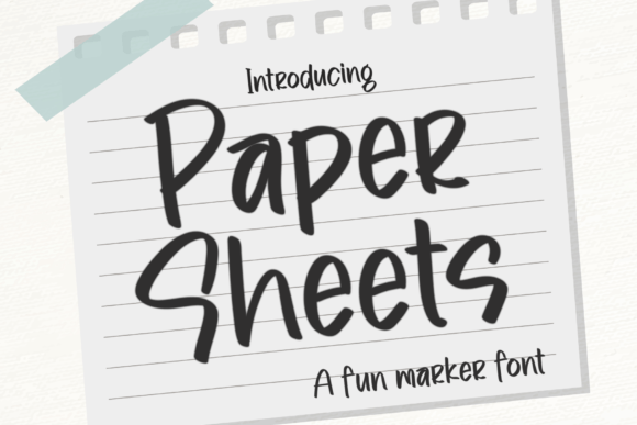 Paper Sheets: A Modern Display Font with Classic Soul