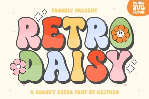 Retro Daisy: The Cute Display Font That Adds Joy to Every Design