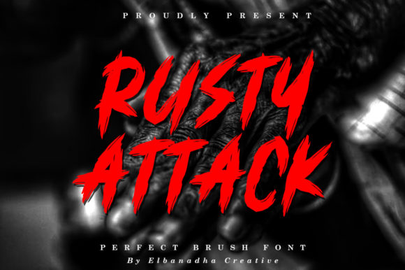 Rusty Attack: A Quirky, Modern Display Font for Creative Projects