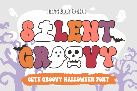 Silent Groovy: Spooky, Cute & Fun Display Font