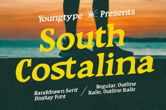 South Costalina: A Hand-Drawn Serif for Retro Branding