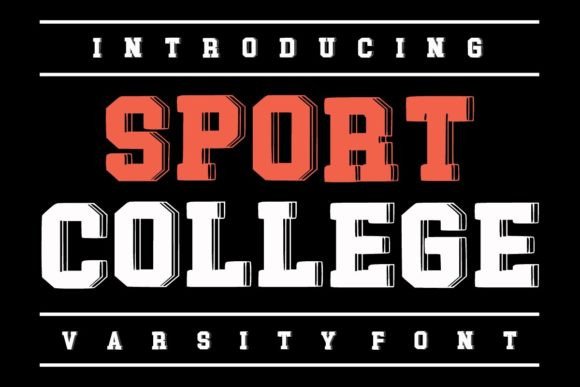 Sport College: A Modern Typeface for Bold Branding