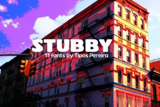 Stubby: The Relaxed Display Font for Friendly Designs